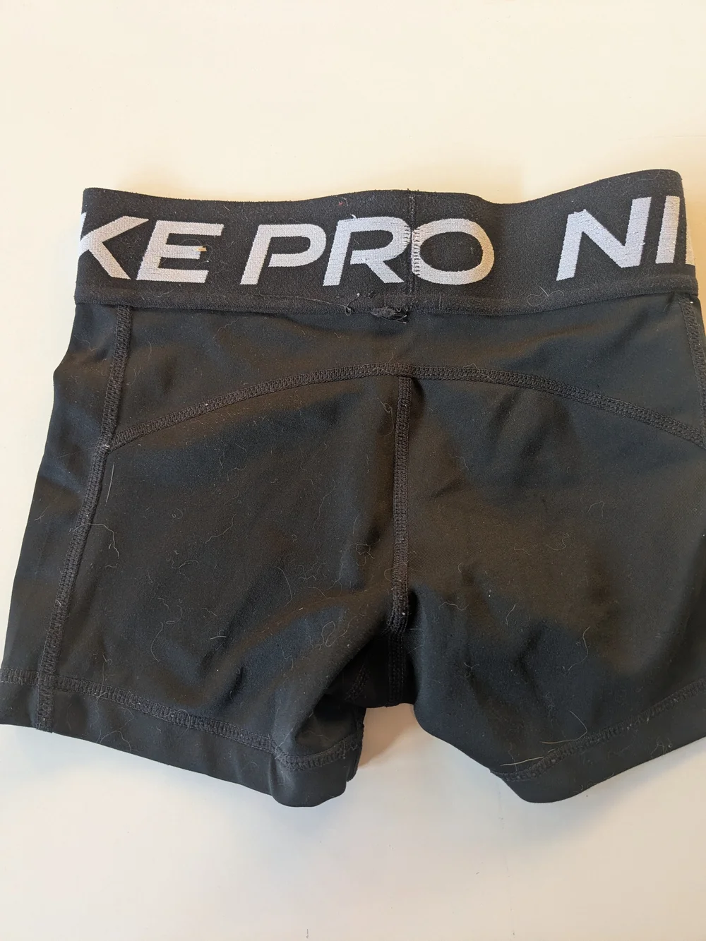 Nike Black Kids Leggings with Silver Logo